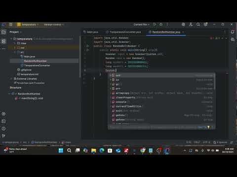 👉 Java Random Roll Number Generator Program | Java Project for Beginners