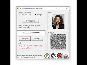 AES 128 bit Encryption and Decryption Matlab Code