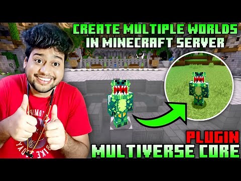 Multiverse Core Minecraft Plugin Tutorial | How To Create Multiple Worlds On Your Minecraft Server