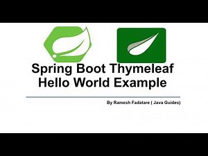 Spring Boot Thymeleaf Hello World Example Tutorial