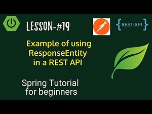 Spring Boot tutorials | Spring boot full course - Example of using ResponseEntity with REST API