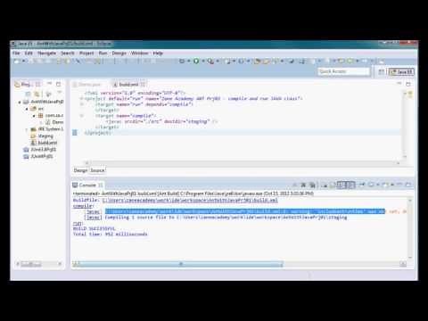 ANT Tutorial (02) - Compile and Run JAVA using ANT