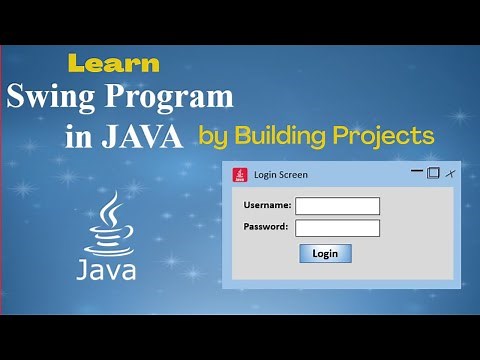 How to create GUI Applications in Java using Swing: Building Projects ( ComboBox, Password,jMenu)