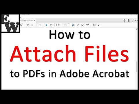 How to Attach Files to PDFs in Adobe Acrobat (Older Interface)