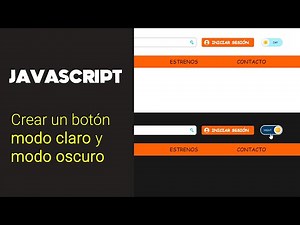 Cómo programar un MODO OSCURO (DarkMode) con #Javascript (Fácil y rápido)