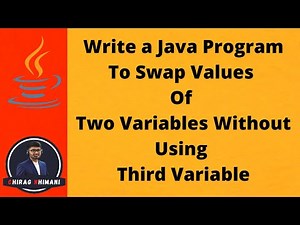 06 | Java Program To Swap Values Of Two Variables Without Using Third Variable