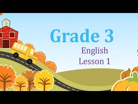 Grade 3 English Lesson 1 with worksheets