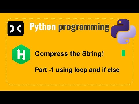 Compress the String! | HackerRank | Python | String