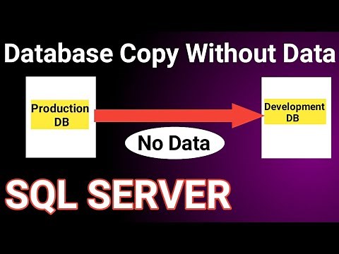 How to Copy SQL Database Without Data || SQL Server Database Without Data With Script | SQL Server