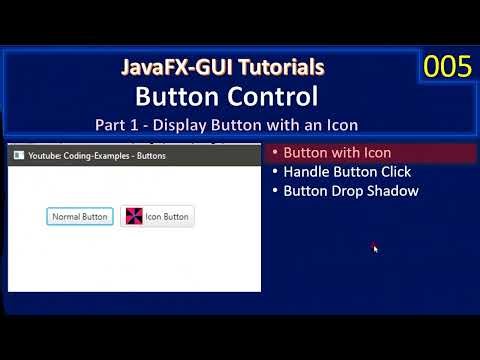 JavaFx Button| Part 1 - Button with Icon | JavaFx GUI Tutorial #005