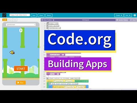 How to Code a Flappy Bird in App Lab on Code.org CS Principles AP Computer Science Performance Task