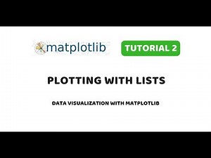 Matplotlib Tutorial 2 | Plotting data from lists using Pyplot API