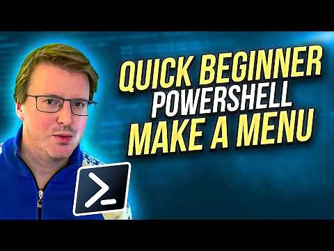 Build a PowerShell Menu in 5 minutes