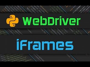 Selenium Webdriver - iFrames
