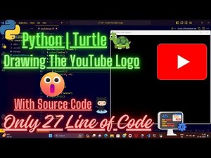 Python Turtle Tutorial: Drawing the YouTube Logo Step-by-Step