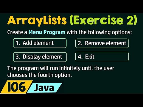 ArrayLists (Exercise 2)