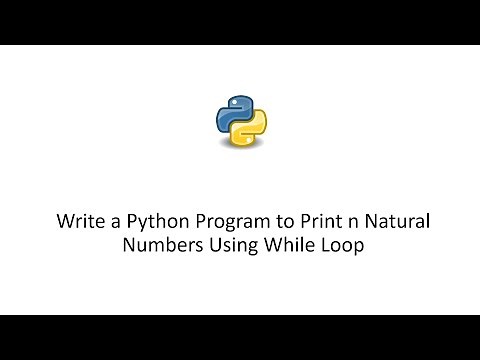 Write a Python Program to Print n Natural Numbers Using While Loop