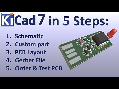 KiCAD 7 PCB Layout in 5 steps