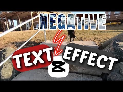 How To Create A Negative Text Effect In CapCut PC (Invert Colors Tutorial)