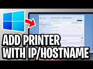 How To Add Network Printer Using Hostname or IP Address In Windows 11/10 - Step By Step