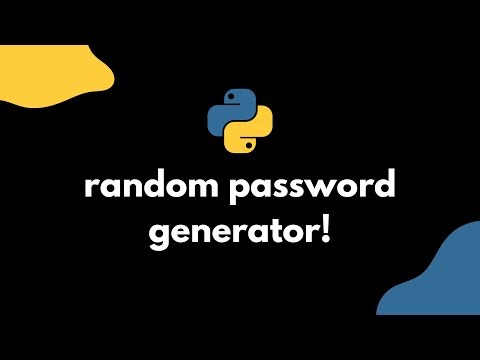 Password Generator in Python!
