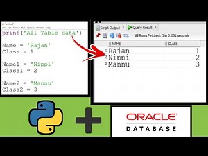 Connect Python to Oracle Database | Store Python Values In Database | Easy Steps