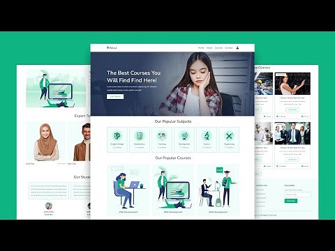Create A Responsive Multipage Education Website Design - HTML / CSS / SASS / JavaScript From Scratch