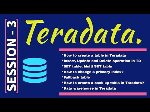 Teradata Tutorial for beginners | Teradata complete training | Teradata interview questions, answers