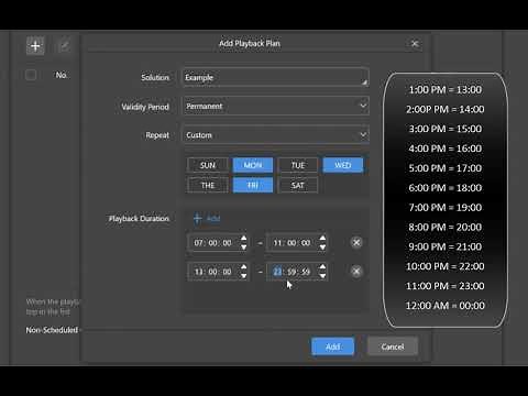 ViPlex Express LED Display Software Tutorial | Creating a Schedule (Advanced Solution) | VisuaLED