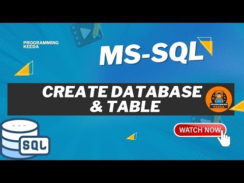 How to Create Database & Table in MS SQL Server using SSMS | Beginner Tutorial #programmingkeeda
