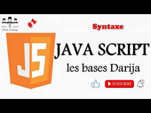 #web_coding #JS 1# Introduction Syntaxe JavaScript darija