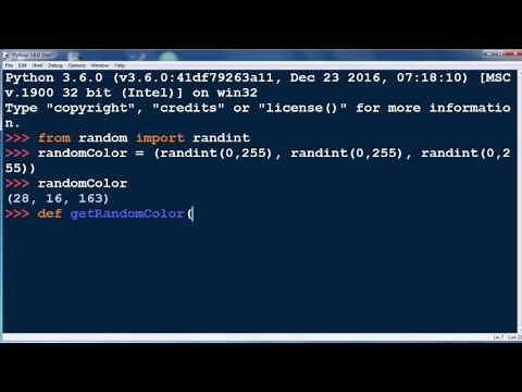 How to Get a Random Color in Python programming language - Python tutorial