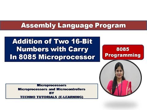 Program for Addition of Two 16 Bit numbers in 8085 microprocessor | program for Addition with carry