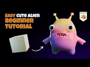 Create a CUTE Stylized Alien Character in Blender (Beginner Tutorial)