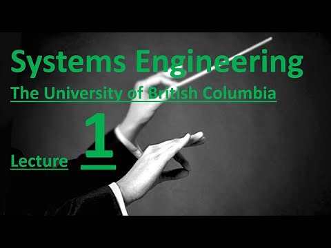 Lecture 1 An Introduction to Systems Engineering