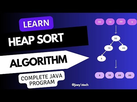 Learn heap sort algorithm by implementing it in Java program #heap #datastructures