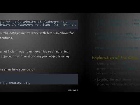 Efficiently Restructuring an Objects Array in JavaScript