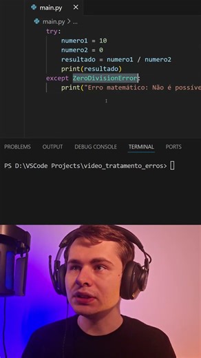 Como tratar erros de divisão por zero em Python!