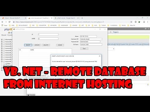 VB.NET Access Remote Database from Internet Hosting