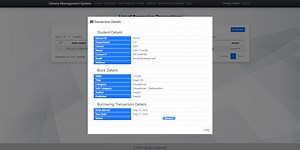 Library Management System in Python using Django Free Source Code