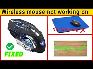 FIXED ! wireless mouse not working on some surfaces | how to fix wireless mouse not working