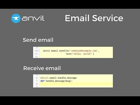 Receiving Email in Python with Anvil