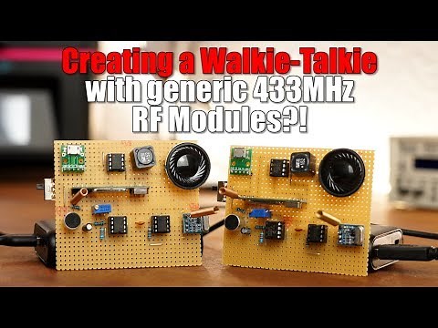 Creating a Walkie-Talkie with generic 433MHz RF Modules?!