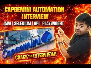 Capgemini Automation Interview Q&A | Java + Selenium + API + Playwright