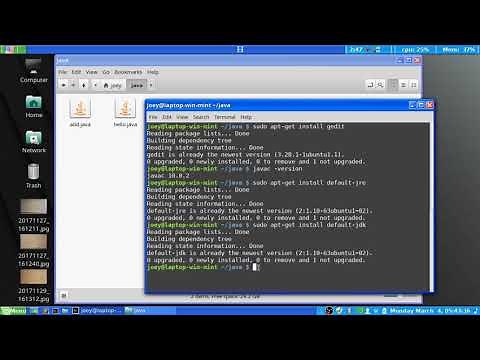 how to compile and run java code on linux