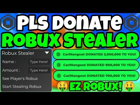 [💸2025 UPDATE] BEST Pls Donate Robux Stealer Script | FREE ROBUX Script | Delta Pastebin OP WORKING