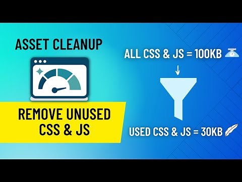 ASSET CLEANUP | Remove Unused CSS & JS (Improve WordPress website page speed scores)