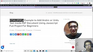 HTML2PDF.js Example to Add Arabic,Hindi,Spanish Language Text inside PDF Document Using Javascript