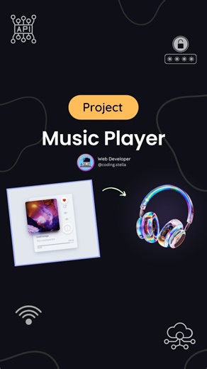 Stella • Coding • HTML • CSS • JAVASCRIPT on Instagram: "Music Player using HTML JS ☠️🤯 Next Level Simple Cool Music Player 👾👽 💬 Comment “Music” for source code [for my followers] 🫶 Code credits : Muhammed Erdem (CP) !! FOLLOW US TO LEARN CODING !! Follow for more @coding.stella 💙 Tags Your Friends 😉 Don’t forget Like ♥️ and share 💬 Save for future references 📖 If you found this content useful, please tap the ♥️ icon and give me a follow. I would greatly appreciate it. Also, if you have