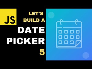 Let's Build a Datepicker: 05 - Displaying the correct year and month range (Javascript, ES6)